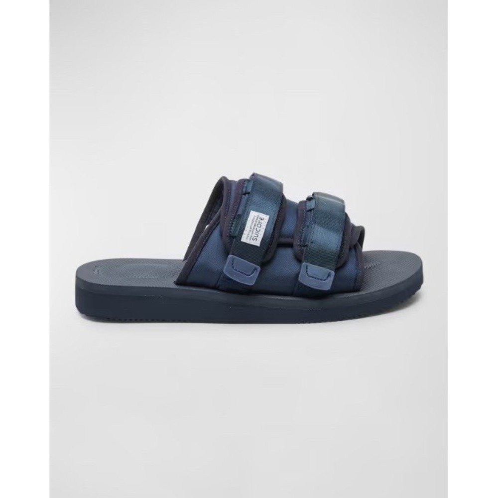 SUICOKE Moto Cab Slip-On Slides Mens Size 12 OG-056CAB-NVY Navy Blue Sandals
